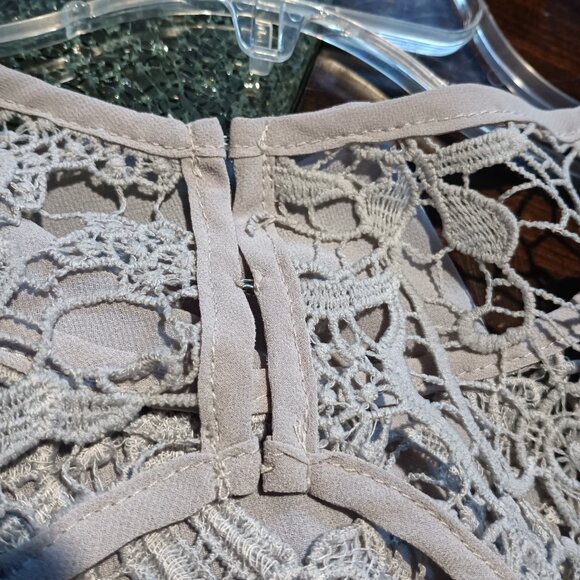 Lulu's Formal Backless Mini Dress Gray S NWT - Picture 9 of 10